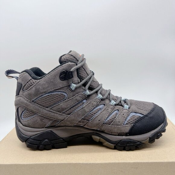 Merrell Moab 2 Mid Waterproof Hiking Boots Shoes Granite Gray Womens US 8 - NEW - Picture 8 of 12